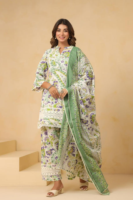 Colourful Cotton suit