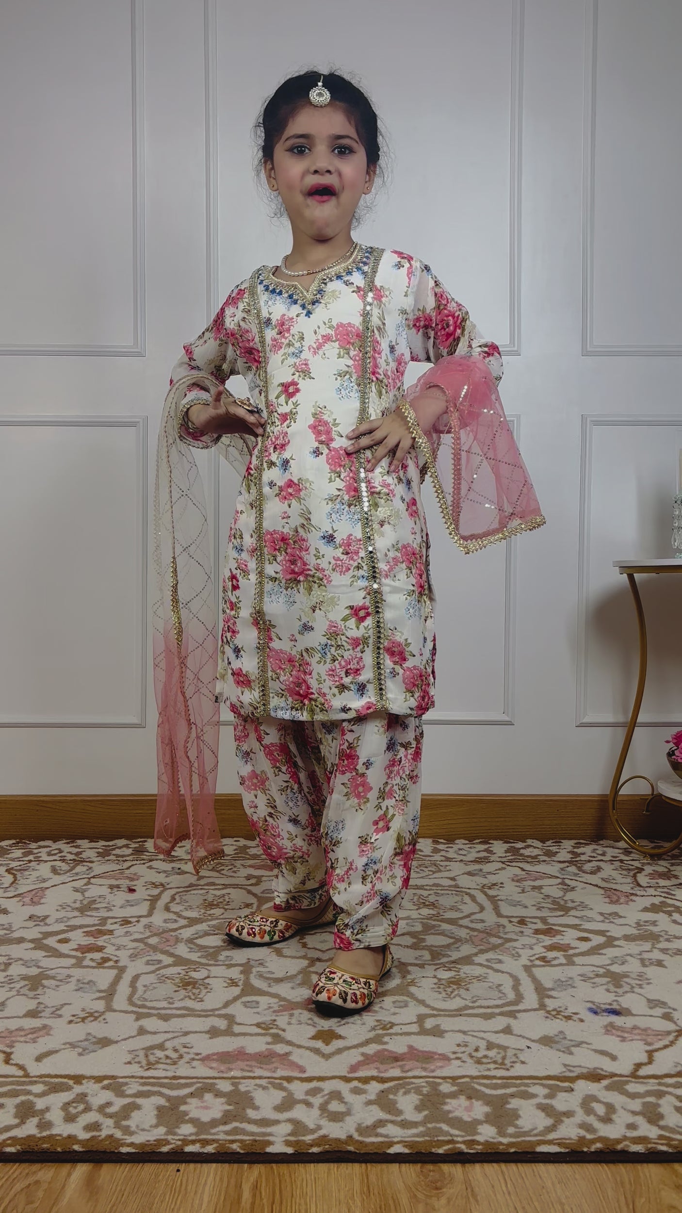 “Blush Bloom Patiala Suit Set
